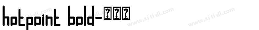 hotpoint bold字体转换 hotpoint bold字体转换
